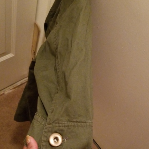 EUC 3/4 SLEEVE LIGHTWEIGHT MILITARY JACKET  SZ.1X - Picture 7 of 8